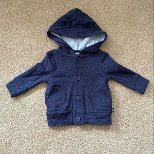 Carter’s Baby B’Gosh Button Up Hoodie Sweatshirt 0-3 Months
